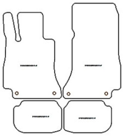 Alfombrillas velour Mercedes Clase E