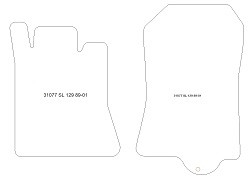 Alfombrillas velour Mercedes SL