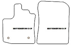 Alfombrillas para Dacia Dokker van 2012-09.2021 MTM Plus