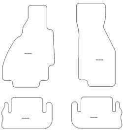 Alfombrillas velour Ferrari 208