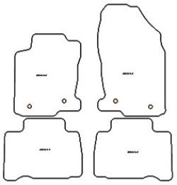 Alfombrillas para Lexus NX 2014-06.2021 MTM Plus