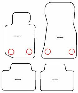 Alfombrillas para BMW Serie 3 (G20) / M3 (G80) Berline (tambien Plug-in Hybrid y X-Drive) 2018- MTM Plus