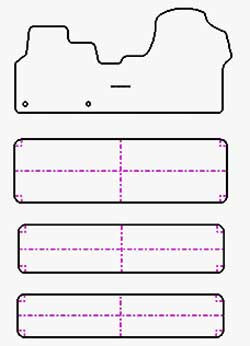 Alfombrillas velour Opel Vivaro