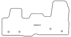 Tappetini per Ford Custom van (cambio automatico) 2013-2023 MTM Plus