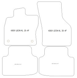 Alfombrillas para Seat Leon IV (KL) Sportstourer (tambien Plug-in Hybrid) 2020- MTM Plus