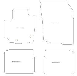 Alfombrillas para Suzuki SX4 / S-Cross II Mild Hybrid / Hybrid /Full Hybrid 2020- MTM Plus