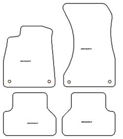 Tappetini auto per Audi A4 (B9) / A4 Allroad (anche g-tron) 09.2019-