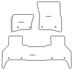 Tappetini per Land Rover Defender 110 (anche Plug-in Hybrid) 2020- MTM Plus