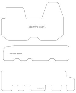 Tappetini per Renault Trafic bus 07.2001-2014 MTM Plus
