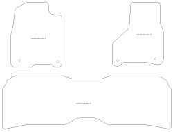 Alfombrillas para Dodge Ram Crew Cab 2013-/ MTM Plus