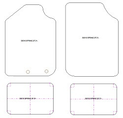 Alfombrillas para Dacia Spring 2021- MTM Plus