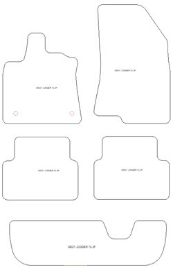 Alfombrillas para Dacia Jogger 7 asientos 2022- MTM Plus