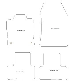 Alfombrillas para Opel Astra L (tambien Plug-in Hybrid) 2022- MTM Plus