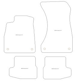 Alfombrillas para Audi A5 (F57) Cabrio 05.2017-02.2020 MTM Plus