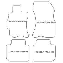 Alfombrillas para Subaru Outback 2009-2015 MTM Plus