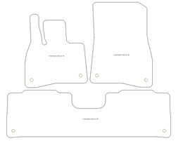 Alfombrillas para Mercedes EQS (X296) 2022- MTM Plus