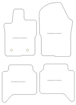 Alfombrillas para Ford Ranger Super Cab 2022- MTM Plus