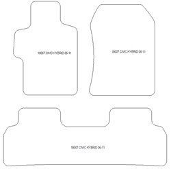Alfombrillas para Honda Civic Hybrid 2006-2011 MTM Plus