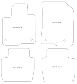 Alfombrillas para Honda ZR-V e:HEV Hybrid 2023- MTM Plus