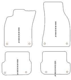Alfombrillas para Audi A6 (C6) 03.2006-02.2011 MTM Top
