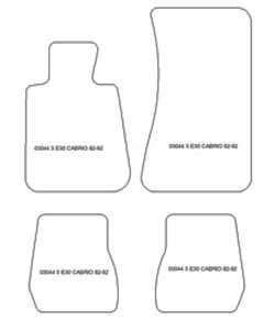 Alfombrillas para BMW Serie 3 (E30) Cabrio 1982-1992 MTM Top