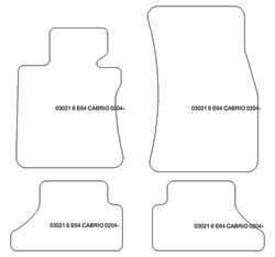 Alfombrillas para BMW Serie 6 (E64) Cabrio 2003-2011 MTM Top