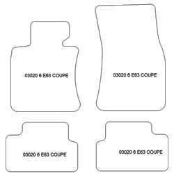 Alfombrillas para BMW Serie 6 (E63) Coupe 2003-2011 MTM Top