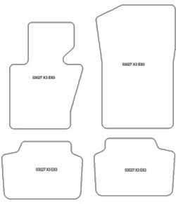 Alfombrillas para BMW X3 (E83) 01.2004-10.2010 MTM Top