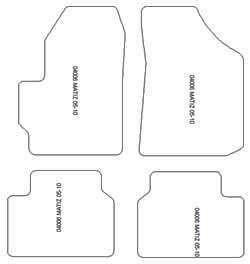 Alfombrillas para Chevrolet Matiz (M200) 2005-2010 MTM Top