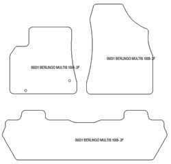 Alfombrillas para Citroen Berlingo 2008-11.2018 MTM Top