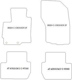 Alfombrillas para Citroen C-Crosser 2007-2012 MTM Top