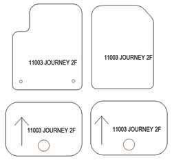 Alfombrillas para Dodge Journey 06.2008-2016 MTM Top