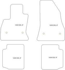 Alfombrillas para Fiat 500L 2012-05.2017 MTM Top