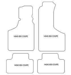 Alfombrillas para Fiat 850 Sport Coupe - MTM Top