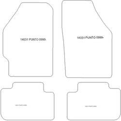 Alfombrillas para Fiat Punto II / III (188) 09.1999- MTM Top