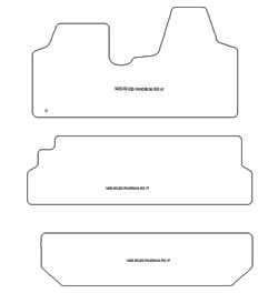 Alfombrillas para Fiat Scudo II (L2) panorama 2007-2021 MTM Top