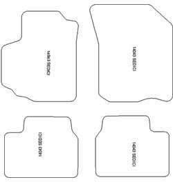 Alfombrillas para Fiat Sedici 2006-2014 MTM Top