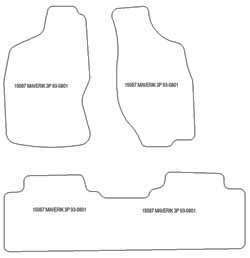 Alfombrillas para Ford Maverick 2 puertas 1993-08.2001 MTM Top