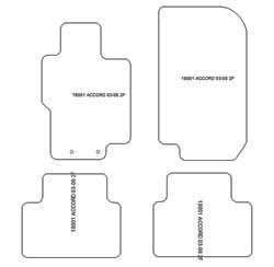 Alfombrillas para Honda Accord VII Tourer 2003-08.2008 MTM Top