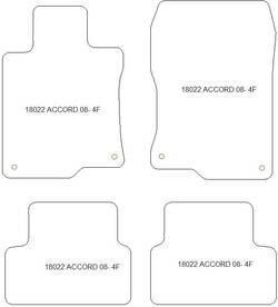 Alfombrillas para Honda Accord VIII Tourer 09.2008-2012 MTM Top