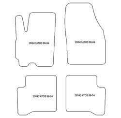 Alfombrillas para Hyundai Atos I 1998-2004 MTM Top