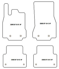 Alfombrillas para Jaguar XF 2008-09.2015 MTM Top