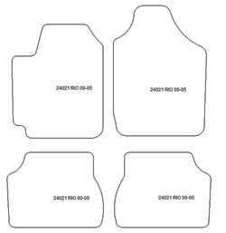 Alfombrillas para Kia Rio I (DC) 2000-2005 MTM Top