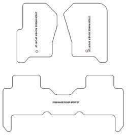 Alfombrillas para Land Rover Range Rover Sport 2005-08.2013 MTM Top
