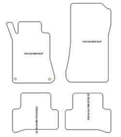 Alfombrillas para Mercedes CLK (W208) 1997-2003 MTM Top