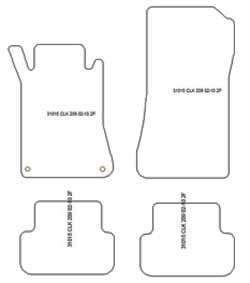 Alfombrillas para Mercedes CLK (W209) 2002-2010 MTM Top