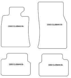 Alfombrillas para Mini Clubman (R55) 11.2006-09.2015 MTM Top