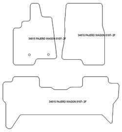 Alfombrillas para Mitsubishi Pajero IV largo 04.2007- MTM Top