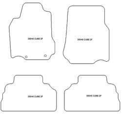 Alfombrillas para Nissan Cube III 11.2009-2015 MTM Top