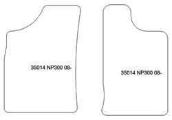 Alfombrillas para Nissan NP300 04.2008-2012 MTM Top